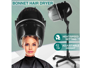 Artist Hand Bonnet Hair Dryer Adjustable Professional Hood Dryer Stand Up Rolling Base with Wheels Salon Equipment