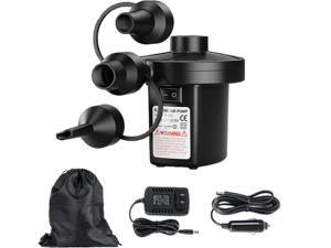 Rybozen electric Air Pump for Inflatables, Portable Quick-Fill Air Pump with 3 Nozzles, Inflator & Deflator Pumps for Outdoor Camping, Air Mattress Beds, Boats, Inflatable Cushion, Couch, Pool Floats Rybozen electric Air Pump for Inflatables, Portable Quick-Fill Air Pump with 3 Nozzles, Inflator & Deflator Pumps for Outdoor Camping, Air Mattress Beds, Boats, Inflatable Cushion, Couch, Pool Floats
