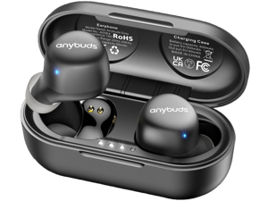 Anybuds Bluetooth 5.3 Wireless Earbuds, In-Ear CD-Quality Sound Built-in Mic Headphones, Long
Distance Connection 35H Playback with Charger Case, Black Anybuds Bluetooth 5.3 Wireless Earbuds, In-Ear CD-Quality Sound Built-in Mic Headphones, Long
Distance Connection 35H Playback with Charger Case, Black