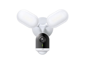 TP-Link Tapo TC53-2K Wired Smart Floodlight Security Camera - Ultra-Bright Motion-Activated LED Floodlight, Full-Color Night Vision, Smart AI Detection, Two-Way Audio, Weatherproof - White TP-Link Tapo TC53-2K Wired Smart Floodlight Security Camera - Ultra-Bright Motion-Activated LED Floodlight, Full-Color Night Vision, Smart AI Detection, Two-Way Audio, Weatherproof - White