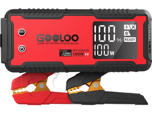GOOLOO GT4000S Jump Starter 4000 Amp Car Starter 100W Two-Way Fast-Charging Portable Car Battery Charger Booster Pack for 10L Diesel and 12L Gas Engines, SuperSafe Lithium Jump Box for 12V Vehicles GOOLOO GT4000S Jump Starter 4000 Amp Car Starter 100W Two-Way Fast-Charging Portable Car Battery Charger Booster Pack for 10L Diesel and 12L Gas Engines, SuperSafe Lithium Jump Box for 12V Vehicles
