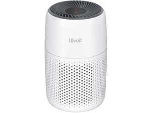 LEVOIT Air Purifiers for Bedroom Home, 3-in-1 Filter Cleaner with Fragrance Sponge for Sleep, Smoke, Allergies, Pet Dander, Odor, Dust, Office, Desktop, Portable, HEPA at Speed , Core Mini-P, White