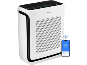 LEVOIT Air Purifiers for Home Large Room Up to 1800 Ft² in 1 Hr with Washable Filters, Air Quality Monitor, Smart WiFi, HEPA Sleep Mode for Allergies, Pet Hair, Pollen in Bedroom, Vital 200S-P