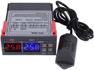 STC-3028 AC 110-220V 10A Digital Temperature Controller Dual Display Thermostat Thermoregulator Heating Cooling Switch Digital Hygrometer with SHT20 Probe (AC 110-220V) STC-3028 AC 110-220V 10A Digital Temperature Controller Dual Display Thermostat Thermoregulator Heating Cooling Switch Digital Hygrometer with SHT20 Probe (AC 110-220V)