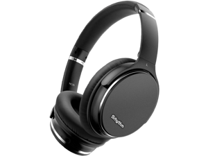 Srhythm NC35 Noise Cancelling Headphones Wireless Bluetooth 5.3, Fast Charge Over-Ear Lightweight Headset with Microphones,Mega Bass 50+ Hours Playtime