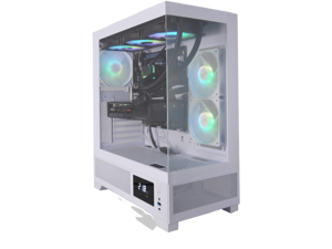 AVGPC Whirlwind Gaming PC AMD Ryzen 7 9700X Zen5, NVIDIA GeForce RTX 5070 Ti, 32GB 6000MHz DDR5, 2TB NVME M.2 SSD, 360MM AIO Liquid Cooling, WiFi/AC, Tempered Glass Case White, Windows 11 Home