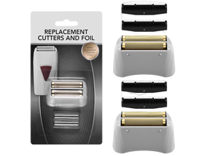 2 Pack Pro Shaver Replacement Foil and Cutters Compatible with Andis ProFoil Lithium foil Shaver, Golden