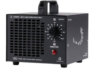 AIRTHEREAL MA5000 Commercial Ozone Generator, 5000mg/h O3 Machine Home Air Ionizers Deodorizer for Rooms, Smoke, Cars and Pets, Black