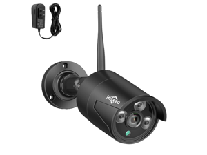 Hiseeu 5MP Black Camera Add on 5MP Security Camera, Waterproof Outdoor Indoor 3.6mm Lens IP Day & Night Vision with DC 12V Power Adapter Compatible 10CH 5MP WiFi Camera System Hiseeu 5MP Black Camera Add on 5MP Security Camera, Waterproof Outdoor Indoor 3.6mm Lens IP Day & Night Vision with DC 12V Power Adapter Compatible 10CH 5MP WiFi Camera System