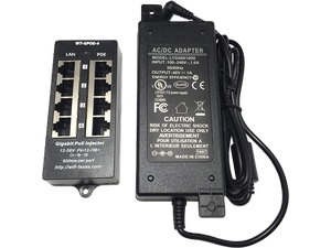 PoE Texas 4 Port PoE Injector - Gigabit Passive Power Over Ethernet with 48V 48W UL Power Supply - 802.3af PoE Injector for VoiP Phones, WiFi Access Points, IP Cameras - Add PoE to Any Switch PoE Texas 4 Port PoE Injector - Gigabit Passive Power Over Ethernet with 48V 48W UL Power Supply - 802.3af PoE Injector for VoiP Phones, WiFi Access Points, IP Cameras - Add PoE to Any Switch