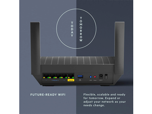 Linksys Mesh Wifi 6 Router, Dual-Band, 1,700 Sq. ft Coverage, 25+ Devices, Speeds up to (AX1800) 1.8Gbps - MR7350 Linksys Mesh Wifi 6 Router, Dual-Band, 1,700 Sq. ft Coverage, 25+ Devices, Speeds up to (AX1800) 1.8Gbps - MR7350
