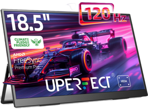 UPERFECT 18.5" 120Hz FreeSync Portable Monitor, 1080P 100% sRGB FHD IPS HDR Gaming Display with VESA & Stand, Ultra-Slim & Lightweight Frameless UPERFECT 18.5" 120Hz FreeSync Portable Monitor, 1080P 100% sRGB FHD IPS HDR Gaming Display with VESA & Stand, Ultra-Slim & Lightweight Frameless