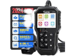 VDIAGTOOL VD30 Pro Car Code Reader, OBD2 Scanner Diagnostic Tool for Cars and Trucks, Check Engine Code Reader, OBD2 Scanner with Reset, Live Data, Freeze Frame, I/M Readiness for All OBDII Vehicles
