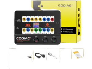 Godiag GT100+ OBDII Breakout Box, Advanced OBD and CAN Protocol Detector for ECU Bench Testing and Car Diagnostics