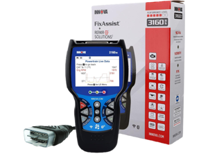 INNOVA 3160RS OBD2 Scanner, ABS Brake Bleeder, ABS SRS Engine Transmission Diagnoses, Airbag Light Reset, Car Battery Tester & Alternator Tester, Battery Reset, Fix & Parts Recommendations