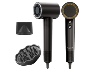 Hair Dryer with 110K RPM High Speed 1400w Motor for 2-5min Fast Dry, 0.86lb Lightweight & 59db Low Noise,1.5 Billion Plasma & Smart Thermo Control & Strong Magnetic Nozzle Diffuser Travel Blow Dryer