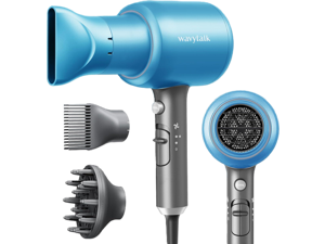 Wavytalk Professional Hair Dryer Blow Dryer with Diffuser and Concentrator for Curly Hair 1875W Ionic Salon Hair Dryer with Ceramic Technology Fasting Drying Light and Quiet