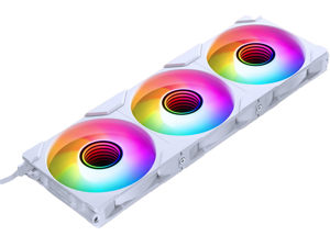 Phanteks M25-120 Gen2 Triple Pack, 3x 120mm ARGB High Performance Cooling Fans, Daisy-chain Unified Fan Frame, Infinity Mirror hub, single cable connection, White Phanteks M25-120 Gen2 Triple Pack, 3x 120mm ARGB High Performance Cooling Fans, Daisy-chain Unified Fan Frame, Infinity Mirror hub, single cable connection, White