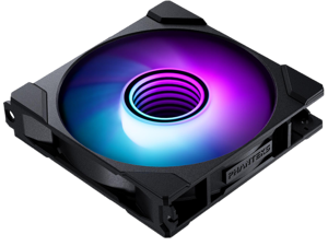 Phanteks M25-120 Gen2, 120mm ARGB High Performance Cooling Fan, Daisy-chain Unified Fan Frame, Infinity Mirror hub, single cable connection, Black Phanteks M25-120 Gen2, 120mm ARGB High Performance Cooling Fan, Daisy-chain Unified Fan Frame, Infinity Mirror hub, single cable connection, Black