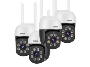 KEHIPI 2K 3.0MP Outdoor WiFi PTZ Security Camera, 2.4G WiFi, Auto Tracking, 2 Way Audio, Spot Night Vision, Compatible with Alexa, SD Card & Cloud Storage, ONVlF Compliant RTSP IP CCTV Camera(4pcs) KEHIPI 2K 3.0MP Outdoor WiFi PTZ Security Camera, 2.4G WiFi, Auto Tracking, 2 Way Audio, Spot Night Vision, Compatible with Alexa, SD Card & Cloud Storage, ONVlF Compliant RTSP IP CCTV Camera(4pcs)