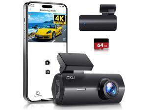 KEHIPI 4K Dash Cam,Dash Cam Front with UHD 2160P, DashCam Built-in WiFi, 24H Parking Monitor,Night Vision,WDR,170° Wide Angle,Loop Recording,G-Sensor,DashCam Includes 64GB Card (Black) KEHIPI 4K Dash Cam,Dash Cam Front with UHD 2160P, DashCam Built-in WiFi, 24H Parking Monitor,Night Vision,WDR,170° Wide Angle,Loop Recording,G-Sensor,DashCam Includes 64GB Card (Black)