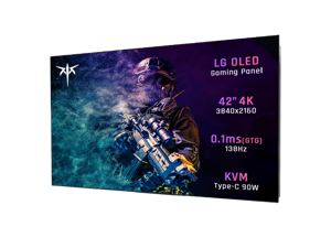 KTC 42 Inch 4K OLED Gaming Monitor, 3840x2160 UHD White Moni...