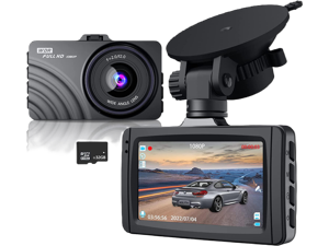 Dash Cam Front, 1080P Full HD Dash Camera for Cars, 3" LCD Dash Cams for Cars, Free 32G SD Card, F2.0 Glass Lens, WDR, Night Vision, Parking Monitor Dash Cam Front, 1080P Full HD Dash Camera for Cars, 3" LCD Dash Cams for Cars, Free 32G SD Card, F2.0 Glass Lens, WDR, Night Vision, Parking Monitor