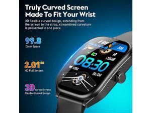 Ecocleanpath Curve Smart Watch: 2.01" Fitness Tracker, Answer Calls, 120+ Modes, HR/SpO2 Monitor, IP68 Waterproof Ecocleanpath Curve Smart Watch: 2.01" Fitness Tracker, Answer Calls, 120+ Modes, HR/SpO2 Monitor, IP68 Waterproof