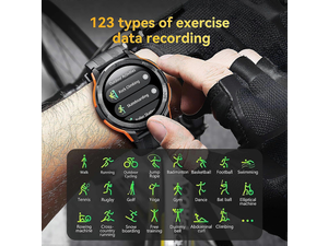 Ecocleanpath Military Smart Watch for Men & Women, 410mAh Battery, Waterproof Rugged Fitness Tracker, 123+ Sport Modes Ecocleanpath Military Smart Watch for Men & Women, 410mAh Battery, Waterproof Rugged Fitness Tracker, 123+ Sport Modes