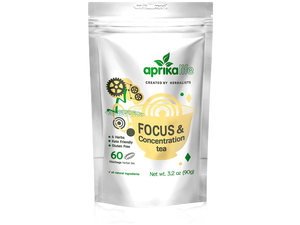 AprikaLife - Focus and Concentration Herbal Tea 100% Natural Herbal Tea Created by Herbalists - Yerba-Mate, Lemon Balm, Ginko Biloba, Thyme, Rosemary. Improves Attention, Energy, Mood 60 Bags AprikaLife - Focus and Concentration Herbal Tea 100% Natural Herbal Tea Created by Herbalists - Yerba-Mate, Lemon Balm, Ginko Biloba, Thyme, Rosemary. Improves Attention, Energy, Mood 60 Bags