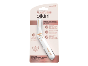 Finishing Touch Flawless Bikini Shaver and Trimmer Hair Remover for Women, Dry Use Electric Razor, Personal Groomer for Intimate Ladies Shaving, No Bump, Smooth Shave