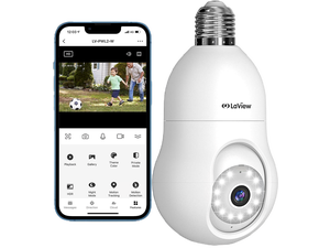 LaView 4MP Bulb Security Camera 2.4GHz,360° 2K Security Cameras Wireless Outdoor Indoor Full Color Day and Night, Motion Detection, Audible Alarm, Easy Installation, Compatible with Alexa LaView 4MP Bulb Security Camera 2.4GHz,360° 2K Security Cameras Wireless Outdoor Indoor Full Color Day and Night, Motion Detection, Audible Alarm, Easy Installation, Compatible with Alexa