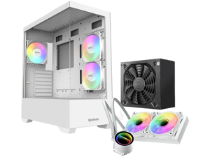 RAIDMAX I801 ATX Gaming PC Case White Color Bundle,Pre-Installed 3x ARGB Fans, Includes 700W PSU + 240mm Liquid Cooler, Supports 400mm GPU, AMD 5000/7000 Series & Intel 12/13/14th Gen RAIDMAX I801 ATX Gaming PC Case White Color Bundle,Pre-Installed 3x ARGB Fans, Includes 700W PSU + 240mm Liquid Cooler, Supports 400mm GPU, AMD 5000/7000 Series & Intel 12/13/14th Gen