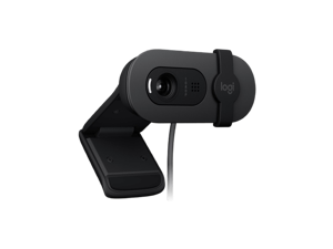 Logitech BRIO 90 Wired HD Webcam, 60 fps/1080p Live Streaming Camera with Auto Light Balancing, Integrated Privacy Lens Cap, Built-in Microphone, for Windows /macOS /ChromeOS, 2MP, Black