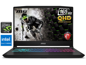 MSI Katana 15.6" QHD 165Hz Gaming Laptop Intel Core i7-14650HX (Beat i9-13900HX) NVIDIA GeForce RTX 5070 GDDR7 32GB DDR5 RAM 1TB SSD 4 zone RGB keyboard WiFi 6E BT 5.3 HDMI Windows 11 Pro Black MSI Katana 15.6" QHD 165Hz Gaming Laptop Intel Core i7-14650HX (Beat i9-13900HX) NVIDIA GeForce RTX 5070 GDDR7 32GB DDR5 RAM 1TB SSD 4 zone RGB keyboard WiFi 6E BT 5.3 HDMI Windows 11 Pro Black