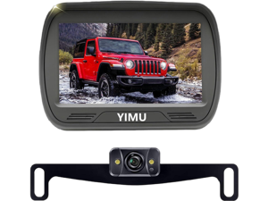 YIMU Car Backup Camera for car with Monitor,Night Vision, DIY Guide Lines, IP69K Waterproof, Front/Reverse Camera with Two Beackets for Easy Install for Trucks, SUVs and Pickups K43 (4.3inch K4303) YIMU Car Backup Camera for car with Monitor,Night Vision, DIY Guide Lines, IP69K Waterproof, Front/Reverse Camera with Two Beackets for Easy Install for Trucks, SUVs and Pickups K43 (4.3inch K4303)