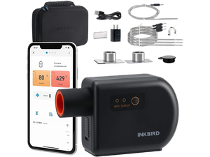 Wi-Fi & Bluetooth BBQ Smoker Temperature Controller with Automatic Smoker Fan, INKBIRD ISC-027BW Grill Thermometer with 4 Probes for Big Green Egg, Kamado Joe, Primo, Vision Grill, Akorn Kamado Wi-Fi & Bluetooth BBQ Smoker Temperature Controller with Automatic Smoker Fan, INKBIRD ISC-027BW Grill Thermometer with 4 Probes for Big Green Egg, Kamado Joe, Primo, Vision Grill, Akorn Kamado