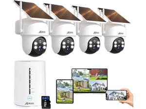 ANRAN Solar Battery Powered Wireless Security Camera System WiFi IP Outdoor Home ANRAN Solar Battery Powered Wireless Security Camera System WiFi IP Outdoor Home
