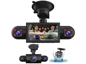 4 Channel Dash Cam 1080P HD Driving Recorder G-Sensor Car Front+Rear Inside Cam 4 Channel Dash Cam 1080P HD Driving Recorder G-Sensor Car Front+Rear Inside Cam