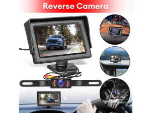 4.3" HD Monitor Car Backup Reverse Camera Rear View Parking License Plate System 4.3" HD Monitor Car Backup Reverse Camera Rear View Parking License Plate System