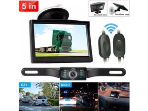 Backup Camera Wireless Car Rear View HD Parking System Night Vision + 5" Monitor Backup Camera Wireless Car Rear View HD Parking System Night Vision + 5" Monitor