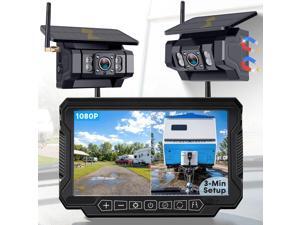 HD 1080P Magnetic Wireless Backup Camera - No Drilling & No Wiring,1-Min Easy Install for RVs Trailers - 2 Cameras Eliminate 98% Blind Spots with IR Night Vision HD 1080P Magnetic Wireless Backup Camera - No Drilling & No Wiring,1-Min Easy Install for RVs Trailers - 2 Cameras Eliminate 98% Blind Spots with IR Night Vision