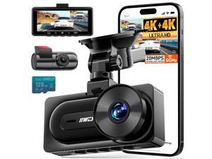 IIWEY 4K+4K Dash Cam Front and Rear, Dual STARVIS Sensor, 5G WiFi-6 (up to 20MB/s) with App, 128G SD Card Included, GPS, Dash Camera for Cars with 24/7 Parking Mode, 3.18 Inch IPS, 170 Wide Angle IIWEY 4K+4K Dash Cam Front and Rear, Dual STARVIS Sensor, 5G WiFi-6 (up to 20MB/s) with App, 128G SD Card Included, GPS, Dash Camera for Cars with 24/7 Parking Mode, 3.18 Inch IPS, 170 Wide Angle
