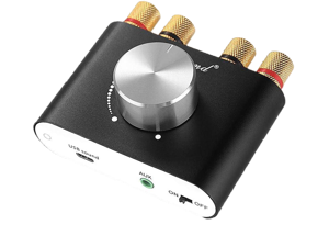 Nobsound Mini Bluetooth 5.0 Power Amplifier, Stereo Hi-Fi Digital Amp 2.0 Channel 50W×2 with AUX/USB/Bluetooth Input, Wireless Audio Receiver, PC Sound Card with Power Supply (Black) Nobsound Mini Bluetooth 5.0 Power Amplifier, Stereo Hi-Fi Digital Amp 2.0 Channel 50W×2 with AUX/USB/Bluetooth Input, Wireless Audio Receiver, PC Sound Card with Power Supply (Black)