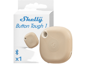 Shelly Blu Button Tough | Bluetooth-Operated Multi-Click Action and Scenes Activation Button | Versatile Control | IP54 Waterproof | Broad Range | Home Automation |Mocha Shelly Blu Button Tough | Bluetooth-Operated Multi-Click Action and Scenes Activation Button | Versatile Control | IP54 Waterproof | Broad Range | Home Automation |Mocha