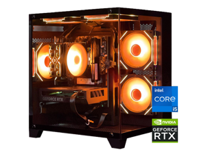 HZG Gaming Desktop Computer PC,Intel Core I5-13400F,GeForce RTX 4060, 32GB RAM and 1TB NVMe M.2 SSD, WiFi6E, ARGB Fan, Prebuilt Gaming PC Tower Intel Core i5-13400F