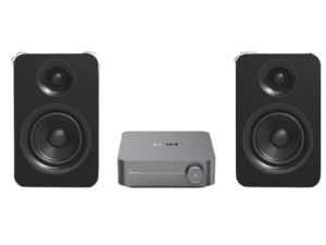 Kanto YUP4 4" Woofer, 120W Wireless Streaming Bookshelf Speaker System, WiiM Amplifier, w/ 10 FT OFC 14 Gauge Speaker Wire (Black) Kanto YUP4 4" Woofer, 120W Wireless Streaming Bookshelf Speaker System, WiiM Amplifier, w/ 10 FT OFC 14 Gauge Speaker Wire (Black)
