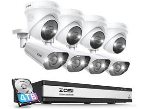 ZOSI 16CH 4K Spotlight PoE Security Camera System with 4TB HDD,8pcs 4K Indoor Outdoor Dome Bullet Cameras,Person Vehicle Detection,2 Way Audio and Siren,Night Vision,16Channel 8MP NVR for 24/7 Record ZOSI 16CH 4K Spotlight PoE Security Camera System with 4TB HDD,8pcs 4K Indoor Outdoor Dome Bullet Cameras,Person Vehicle Detection,2 Way Audio and Siren,Night Vision,16Channel 8MP NVR for 24/7 Record