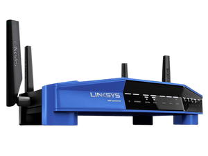 Linksys WRT3200ACM: AC3200 Dual-Band Gigabit Wi-Fi Router, Beamforming Tri-Stream Wireless Signal, Ethernet Ports, MU-MIMO (Black, Blue) Linksys WRT3200ACM: AC3200 Dual-Band Gigabit Wi-Fi Router, Beamforming Tri-Stream Wireless Signal, Ethernet Ports, MU-MIMO (Black, Blue)
