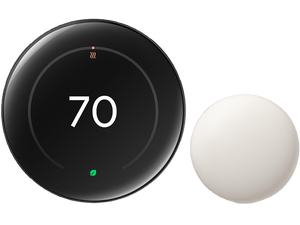 Google Nest Learning Thermostat (4th Gen, 2024) with Nest Temperature Sensor - Energy Saving Smart Thermostat with Adaptive Eco - Works with Alexa and Google Home App - Polished Obsidian Google Nest Learning Thermostat (4th Gen, 2024) with Nest Temperature Sensor - Energy Saving Smart Thermostat with Adaptive Eco - Works with Alexa and Google Home App - Polished Obsidian